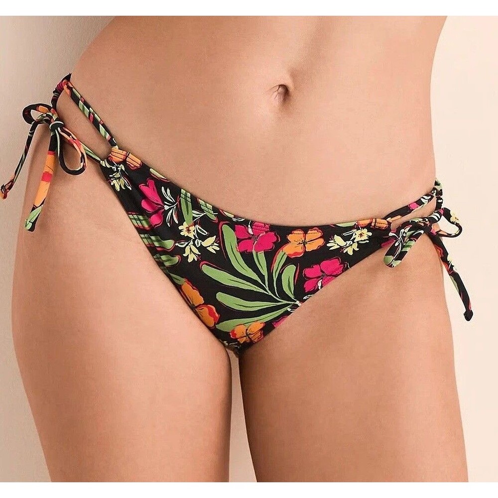 Victorias Secret Adore Me Tatiana Bikini Bottom M NWT Tropical Floral Hawaiian
